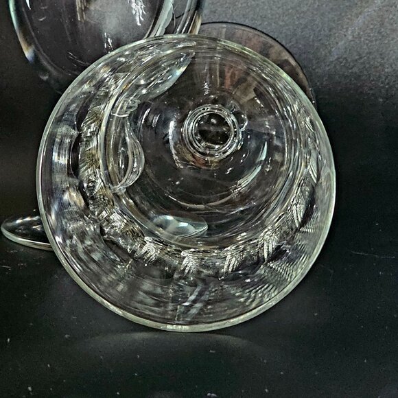 2 Libbey Cut Panels Ice Tea Glasses 7" goblets vtg minimalist cottagecore 1990s - Picture 5 of 9